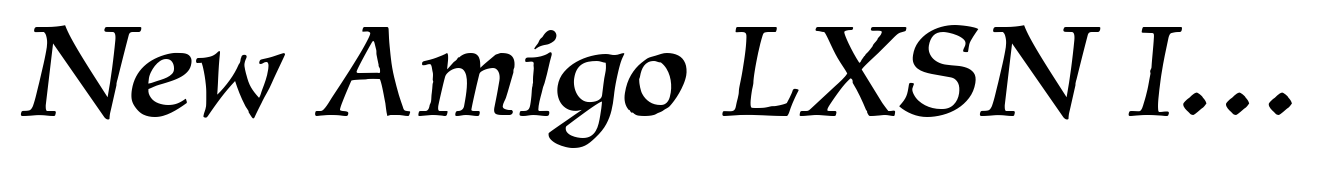 New Amigo LXSN Italic